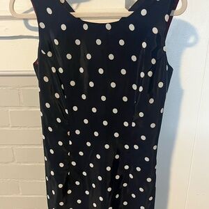 Vintage blue and white polkadot dress